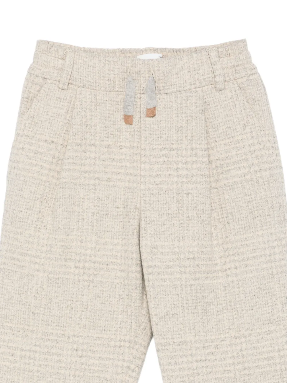 Eleventy Kids Geruite broek Beige