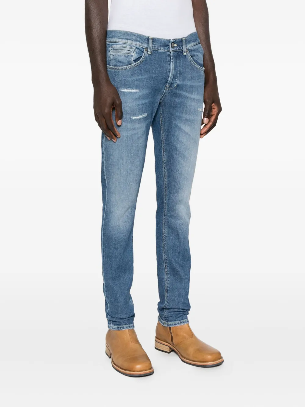 DONDUP Gerafelde jeans Blauw
