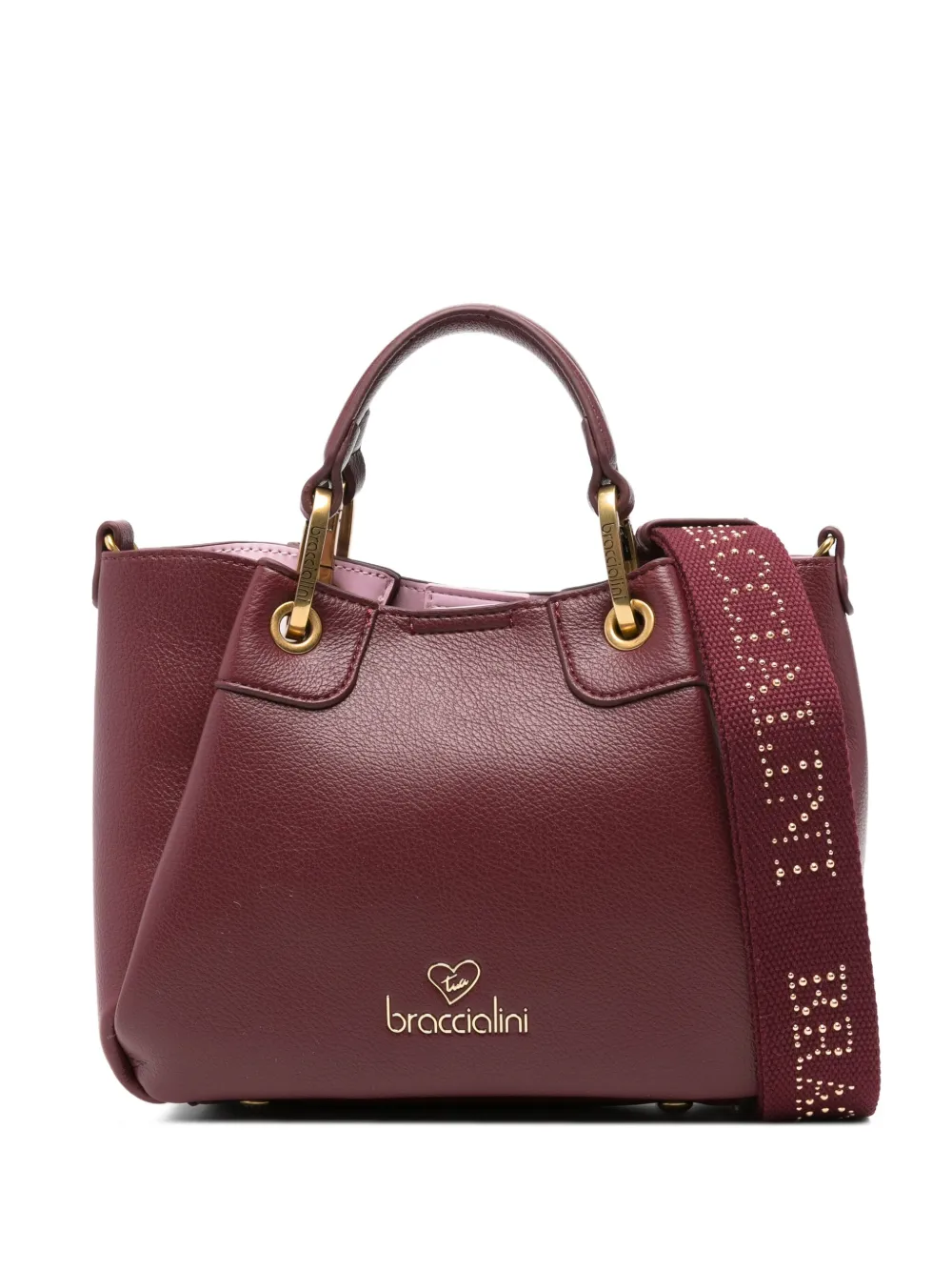 Braccialini leather tote bag - Rosso
