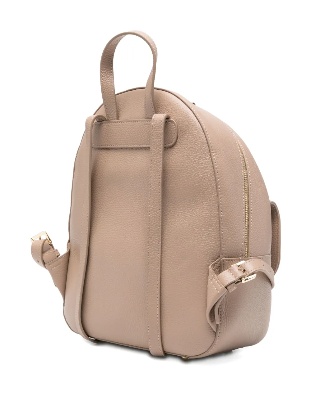Braccialini Leather Backpack In Neutral