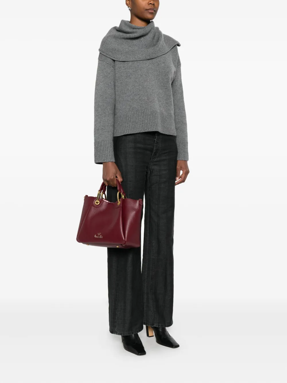 Braccialini logo-appliqué tote bag - Rood