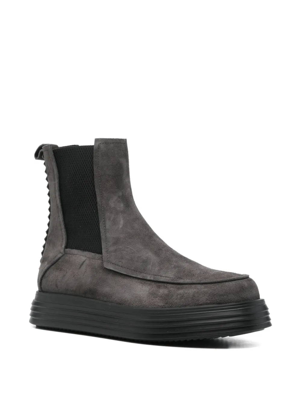 The Antipode Suede Boots In Gray