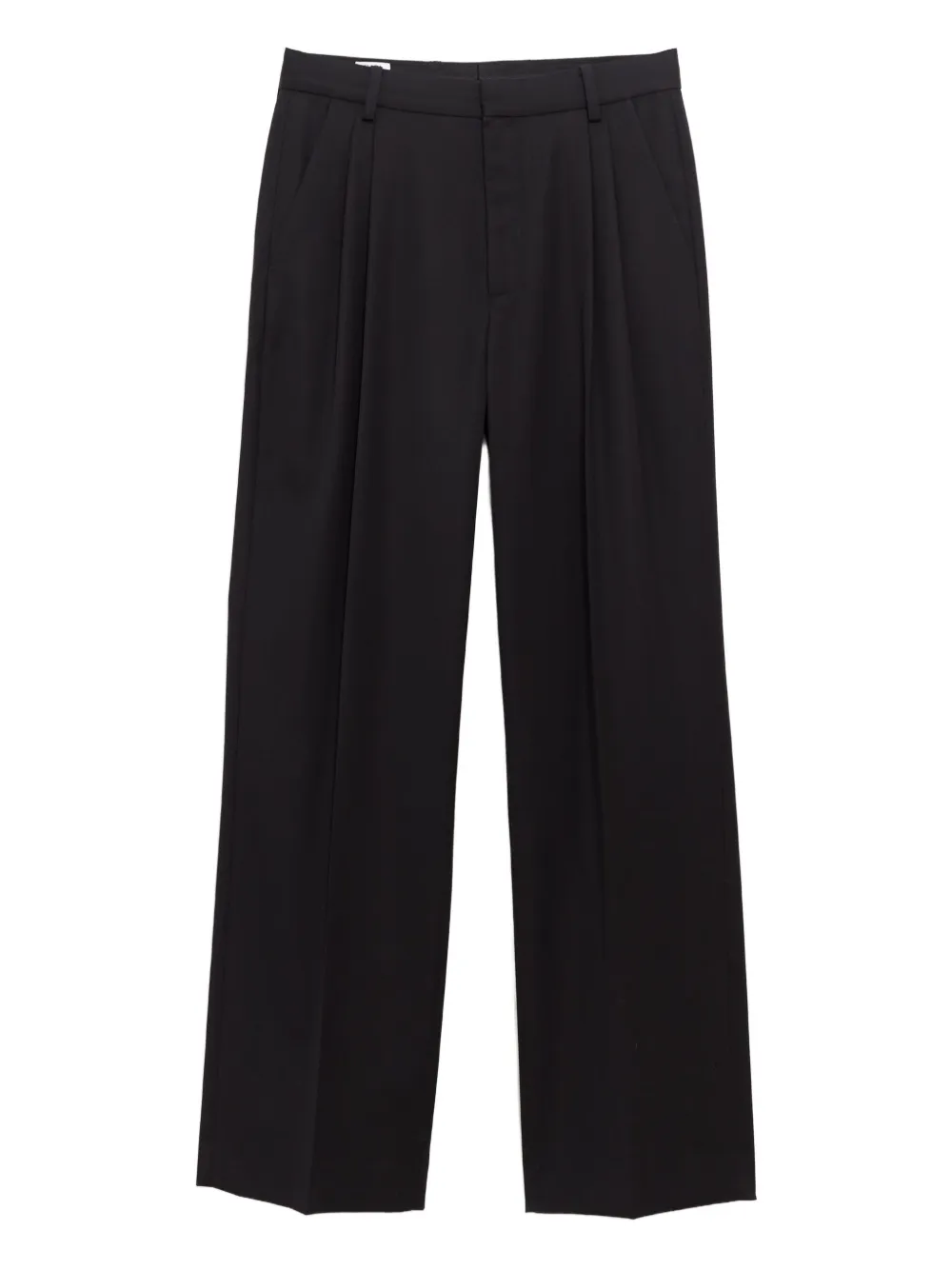 Casablanca pleated wool trousers - ブラック Casablanca pleated wool trousers - ブラック