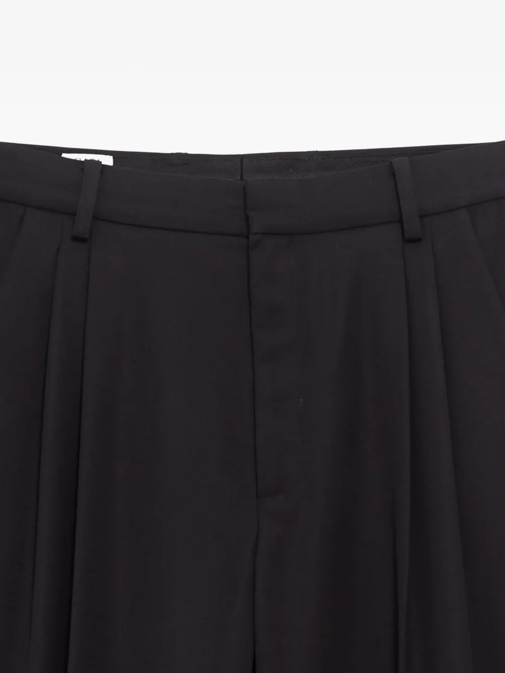 Casablanca pleated wool trousers - Zwart