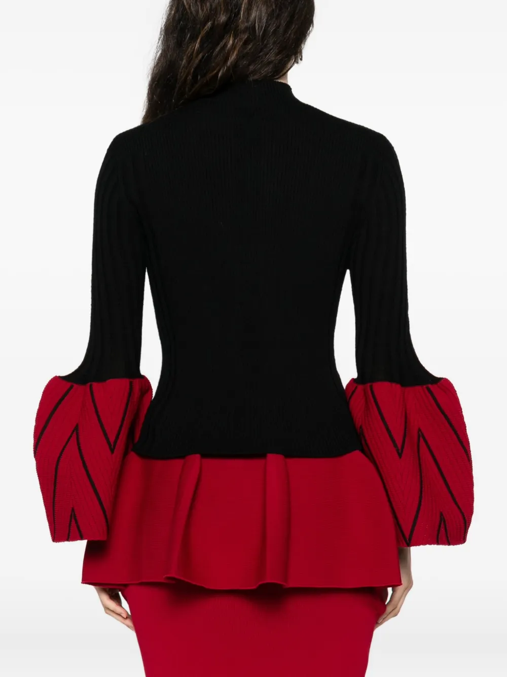 Cfcl Flared-sleeve Sweater In Black