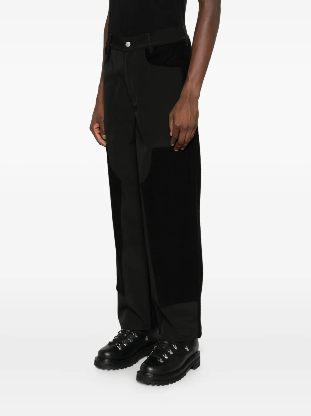 Arte Antwerp Straight-leg Trousers In Black