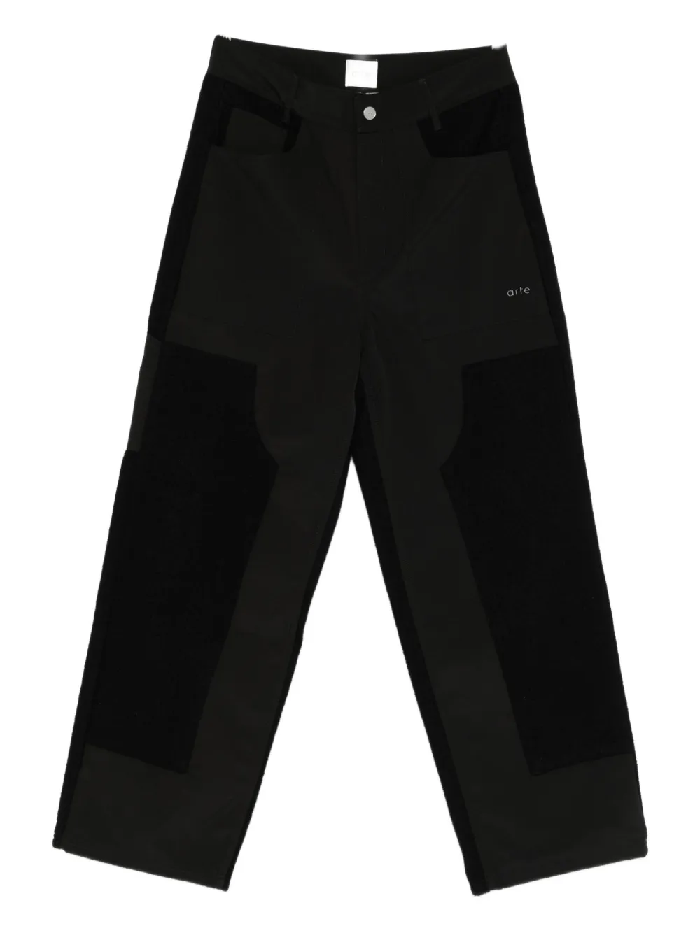 Arte Antwerp Straight-leg Trousers In Black