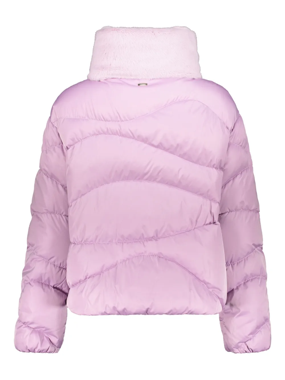 Herno Faux-fur Collar Puffer Jacket In Multi