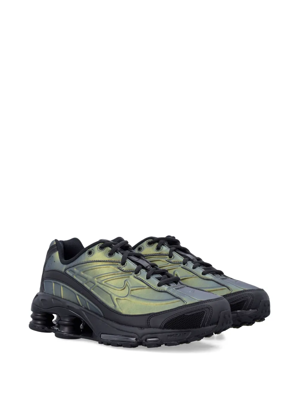Nike Shox Ride 2 Black Cargo Khaki Sneakers In Animal Print