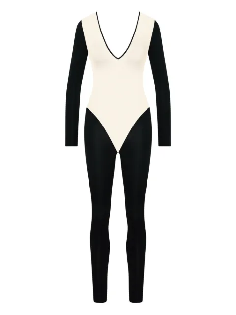 Maison Close long-sleeve backless jumpsuit