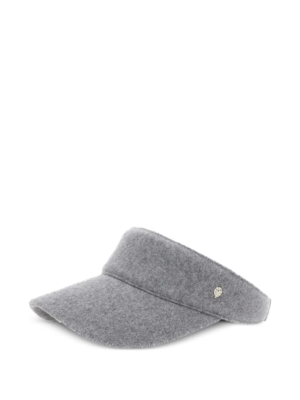 Helen Kaminski Berkley logo-detail wool visor - グレー Helen Kaminski Berkley logo-detail wool visor - グレー