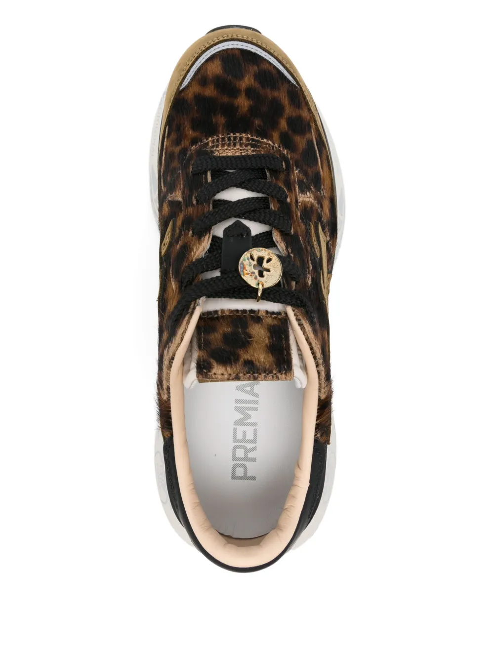 Premiata Lauryn sneakers met luipaardprint Bruin
