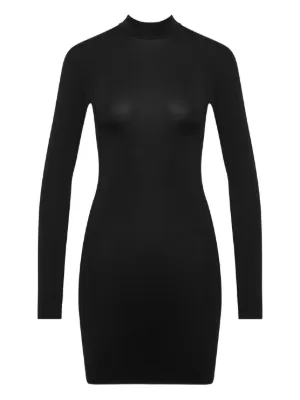 Maison Close French Kiss open-back long-sleeve Mini Dress | Black | FARFETCH