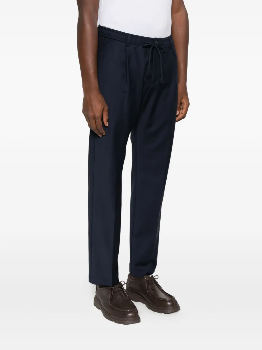 Gran Sasso Drawstring-waist Trousers In Blue