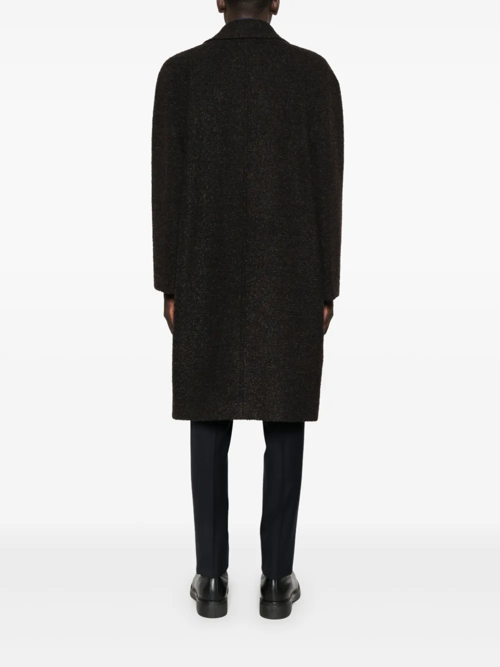 Hevo Jas met dubbele rij knopen Bruin