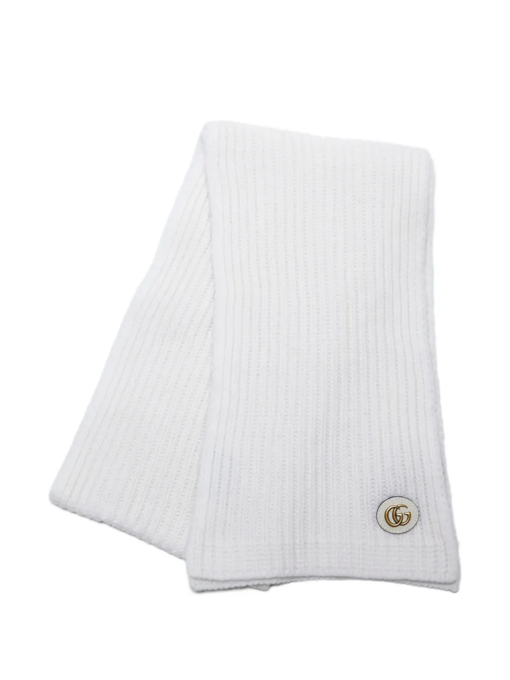 Gucci Pre-Owned 2020-2025 ダブルG スカーフ - ホワイト Gucci Pre-Owned 2020-2025 ダブルG スカーフ - ホワイト