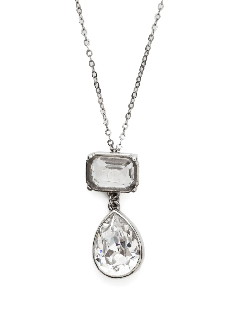CHANEL Pre-Owned 2018 crystal-embellished pendant necklace | Image 2