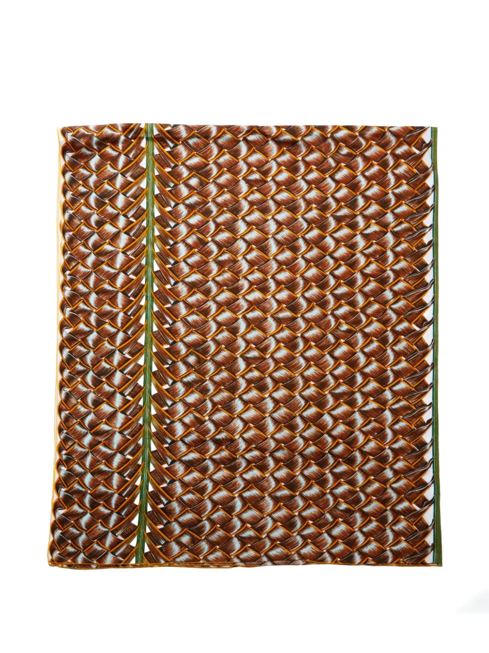 Hermès Pre-Owned 1990-2000s printed cotton scarf - ブラウン Hermès Pre-Owned 1990-2000s printed cotton scarf - ブラウン