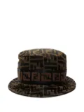 Fendi Pre-Owned 1990-2000s Zucca-jacquard bucket hat - Brown