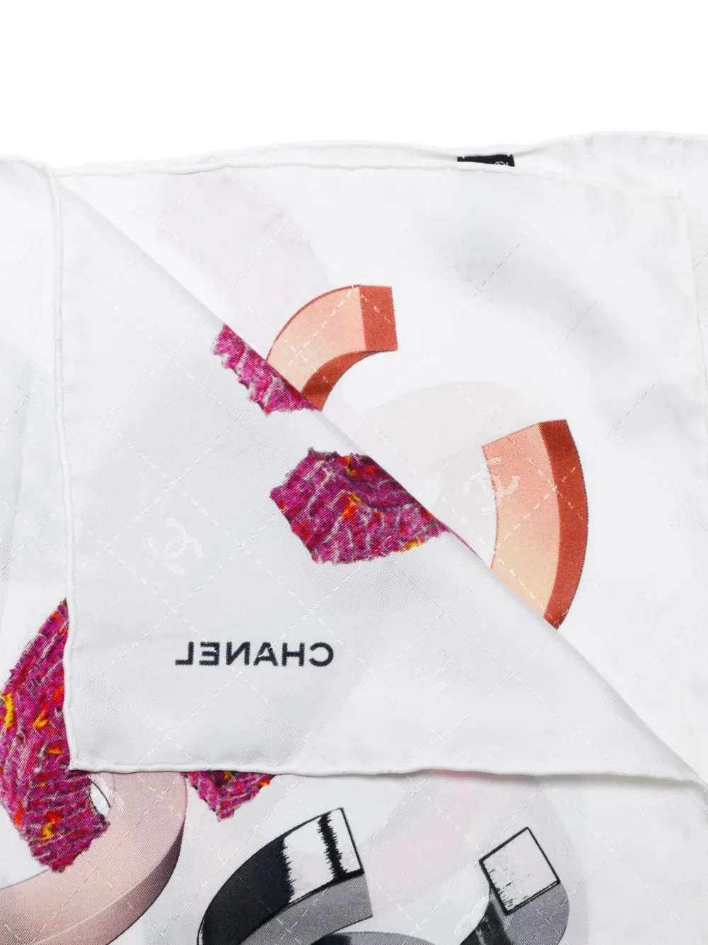 CHANEL Pre-Owned 2017 Coco Mark silk scarf | Image 2