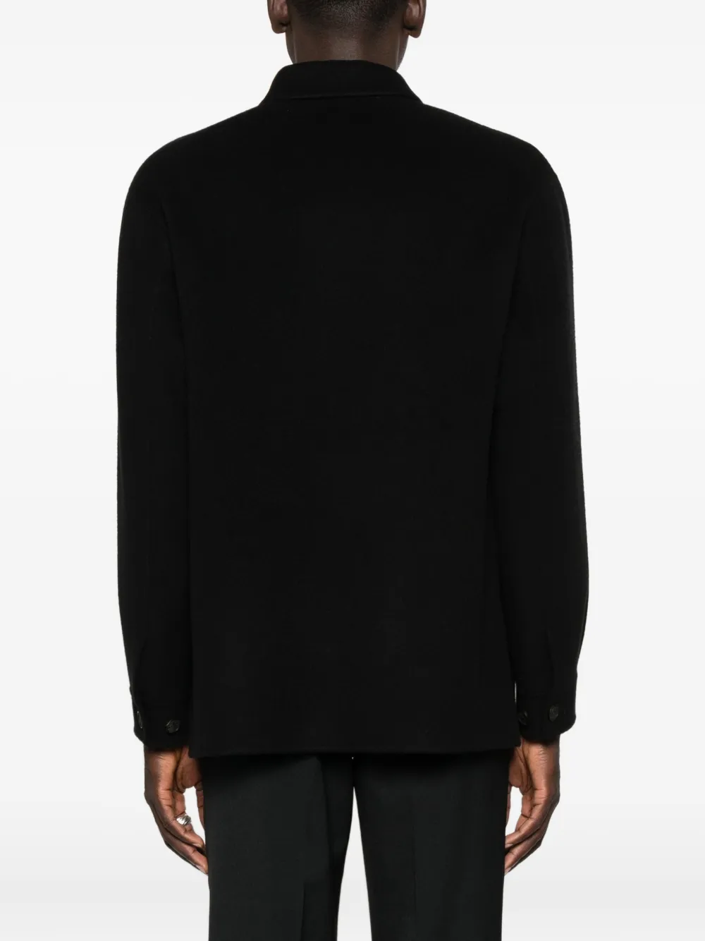 Hevo Button-down shirtjack Zwart