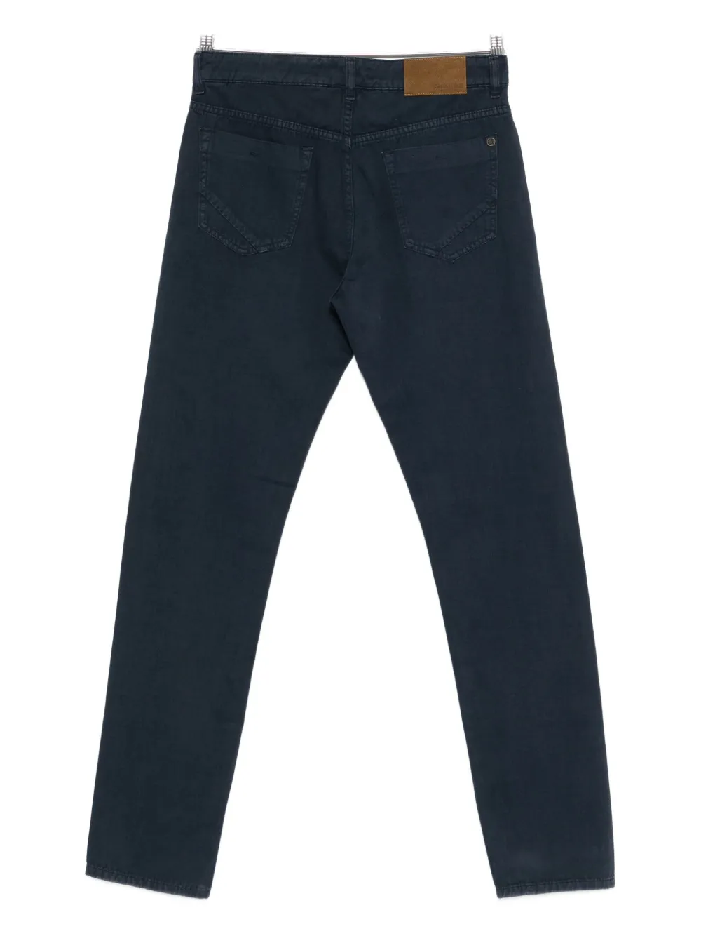 Incotex logo-appliqué trousers - Blauw