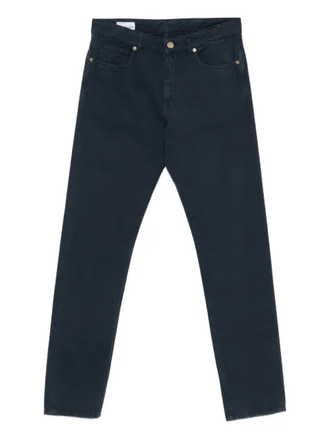 Incotex logo-appliqué trousers