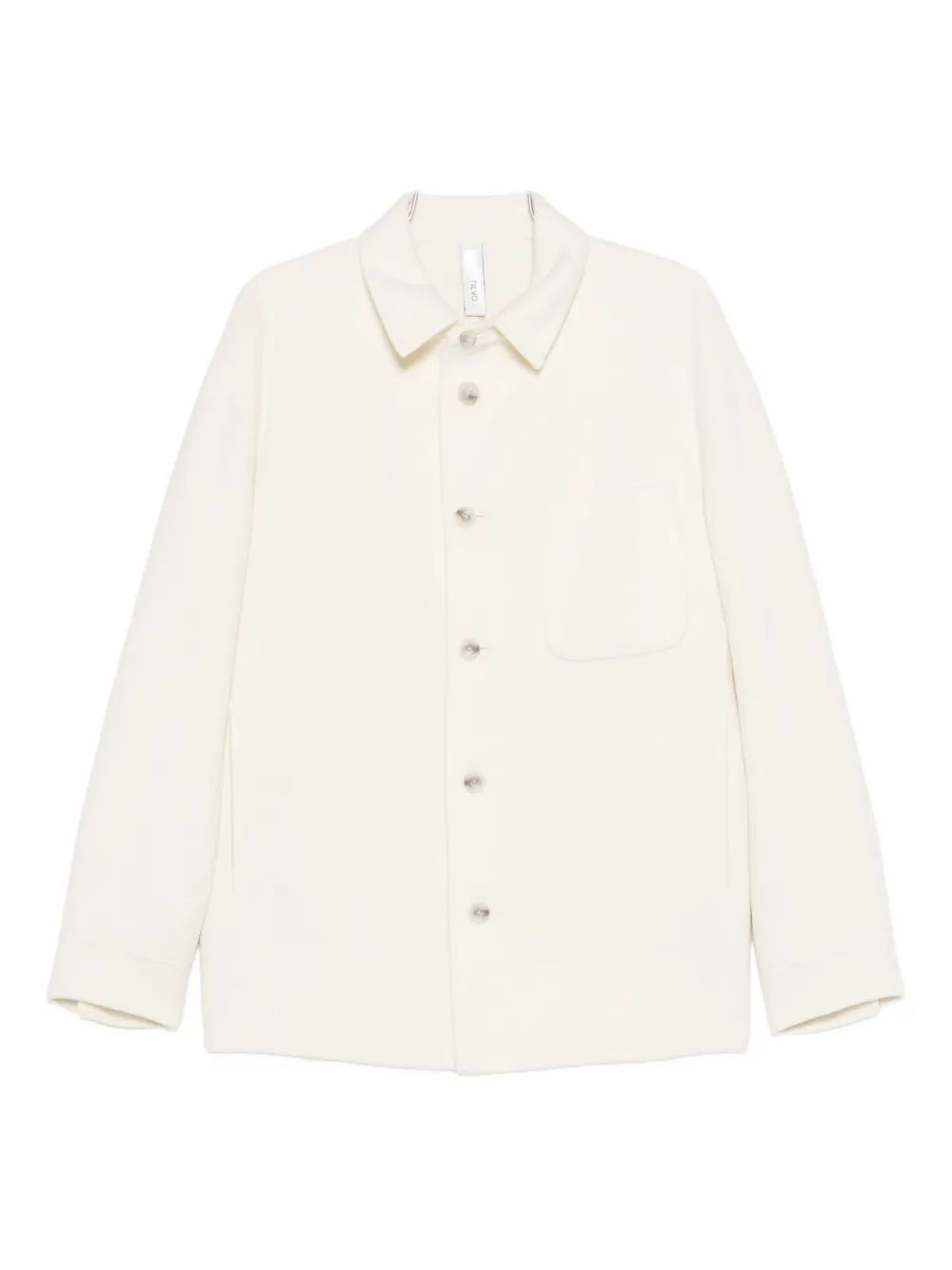 Hevo button-down shirt jacket | White | Image 1