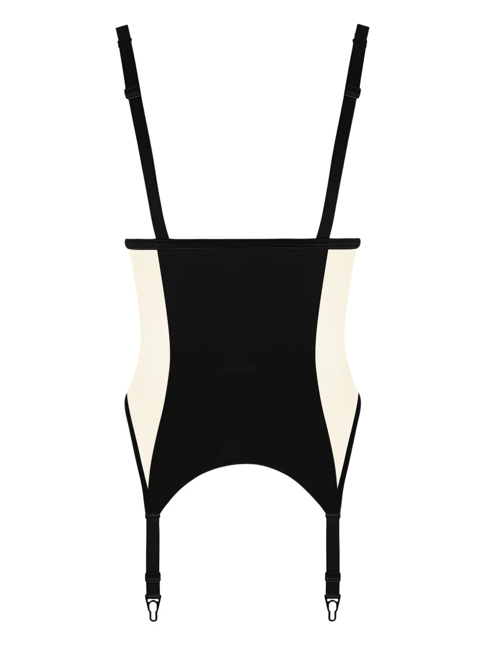 Maison Close open-bust bodysuit - Zwart
