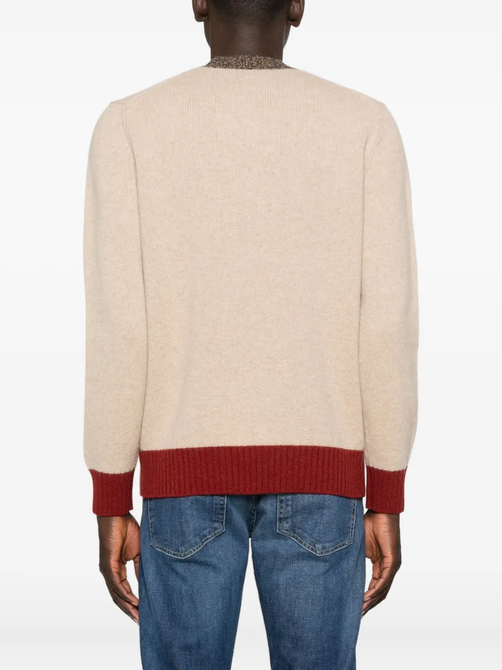 Ballantyne Trui met argyle patroon Beige