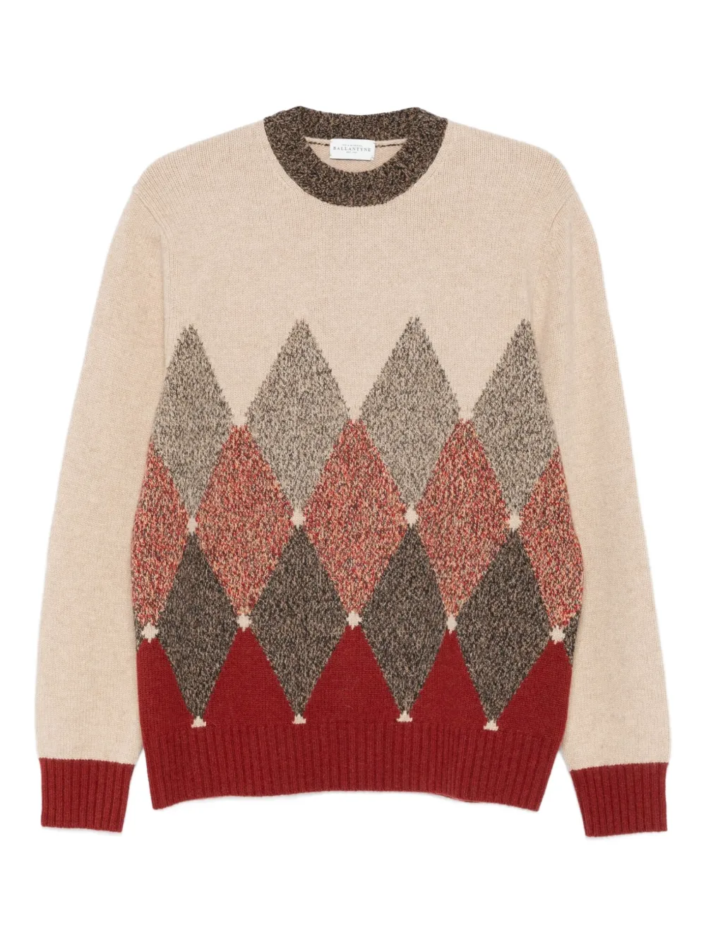 Ballantyne argyle-knit jumper | Neutrals | Image 1