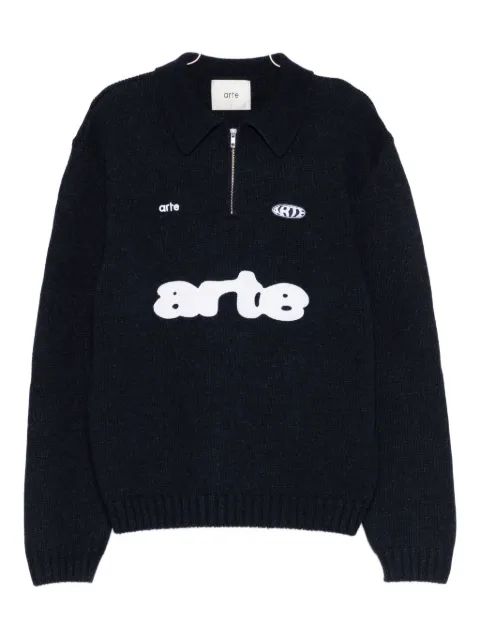 Arte Antwerp playera tipo polo con parche del logo
