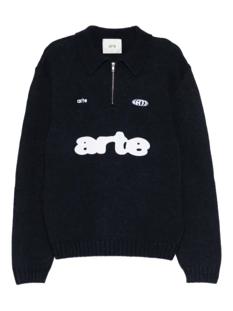 Arte Antwerp playera tipo polo con parche del logo