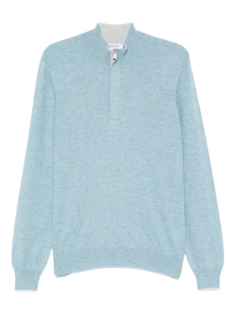 Gran Sasso suéter con medio cierre