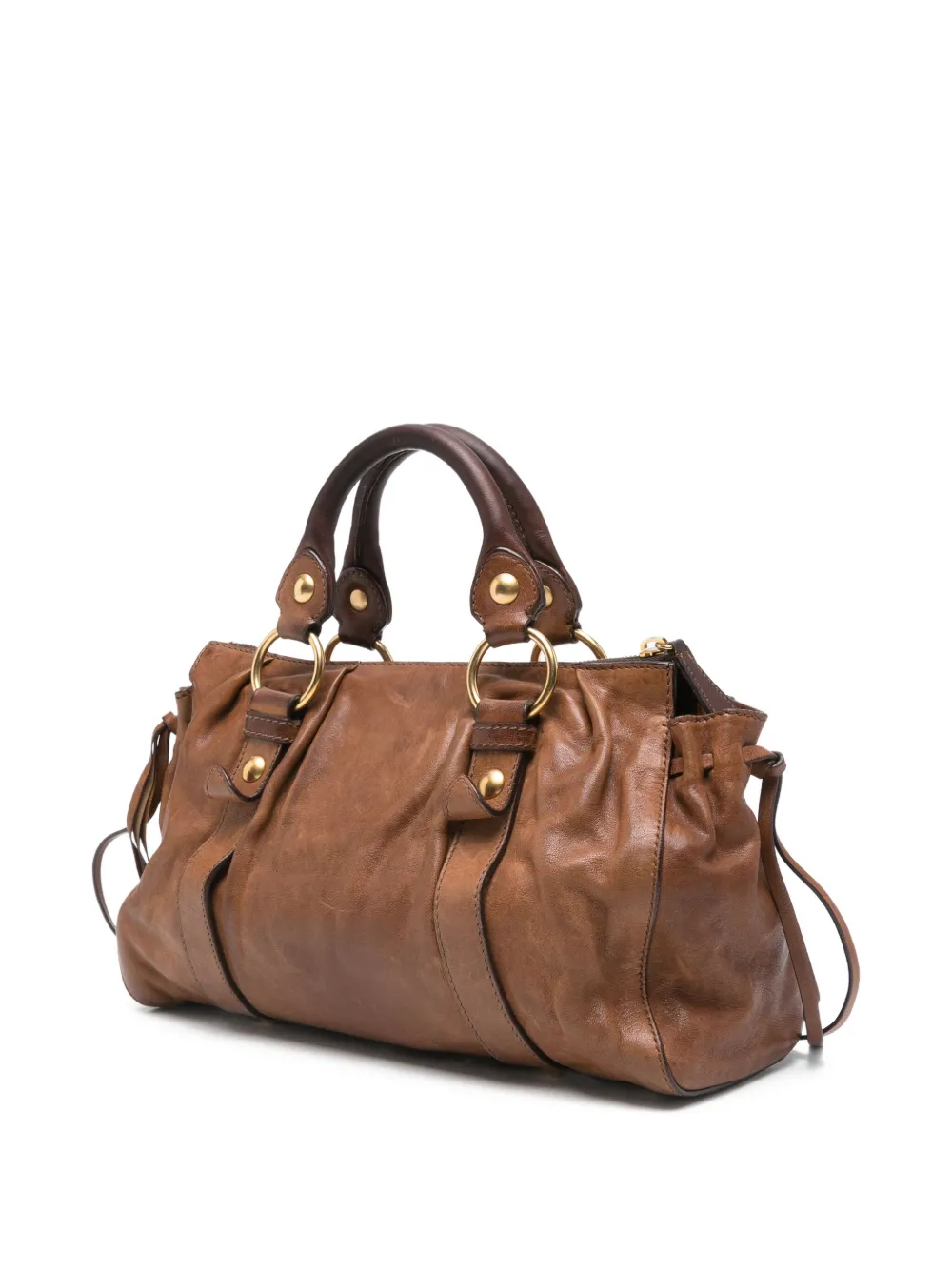 Miu Miu Pre-Owned multifunktionell handväska i läder med logotyp från 2010-talet | Image 2