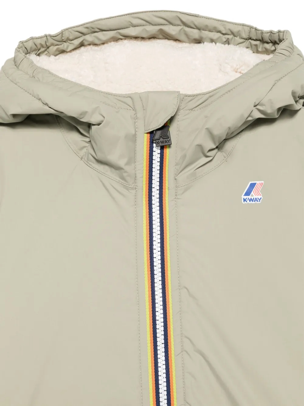 K Way Kids Jack met capuchon Groen