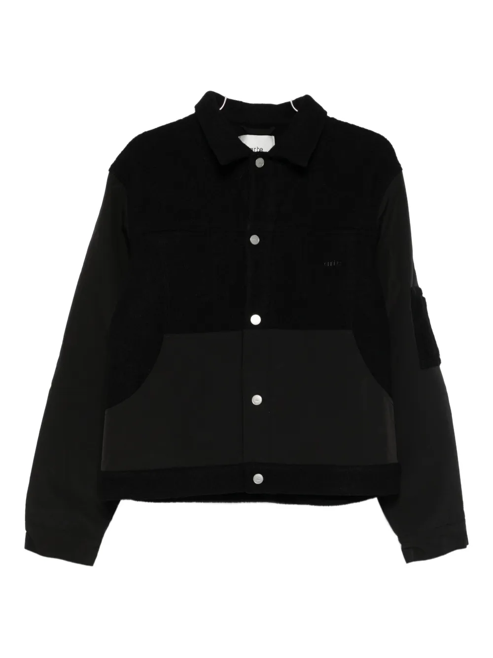 Arte Antwerp button-up bomber jacket | Black | Image 1
