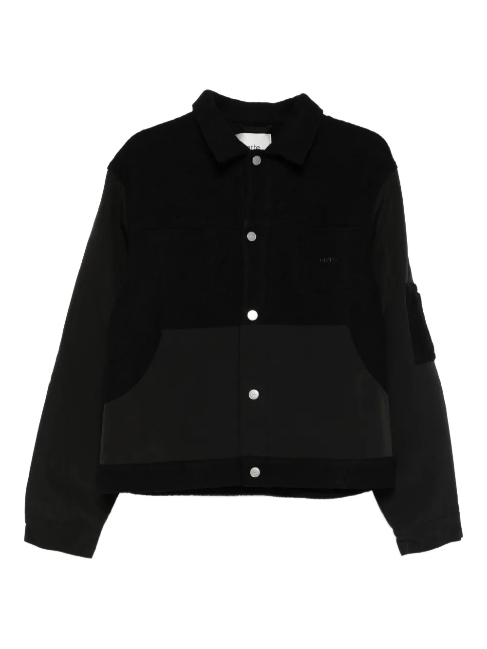 Arte Antwerp button-up bomber jacket | Black | Image 1