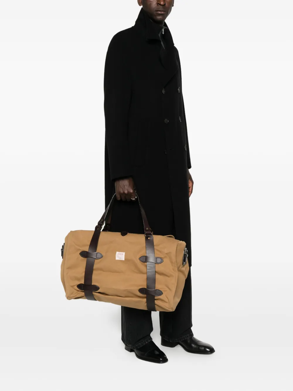 Filson Medium Rugged Twill Duffle Bag Tan In Brown