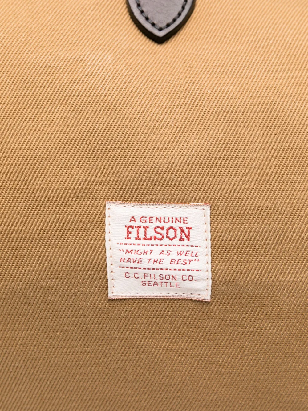 Filson Medium Rugged Twill Duffle Bag Tan In Brown