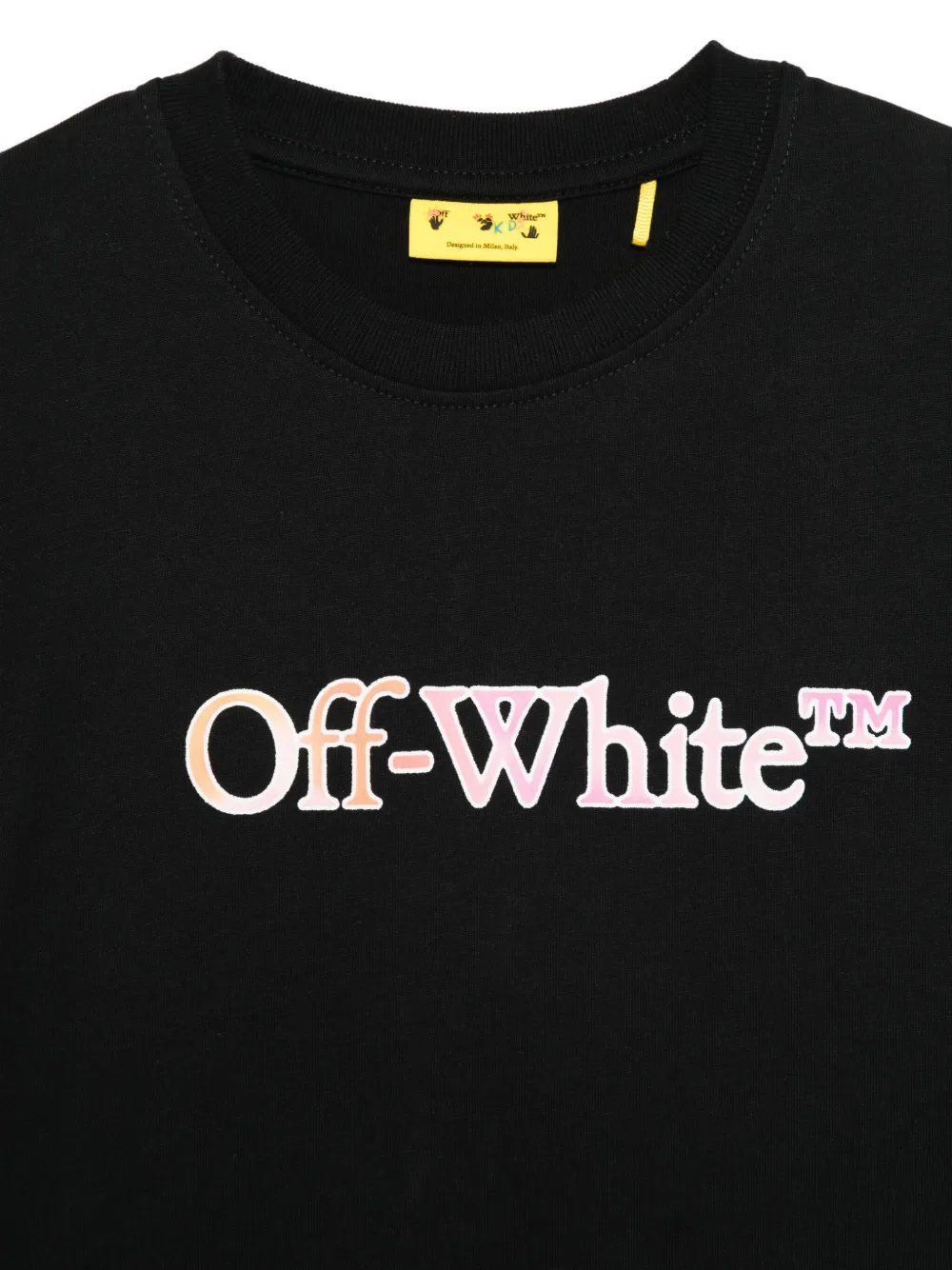 Off-White Kids Top met logo Zwart