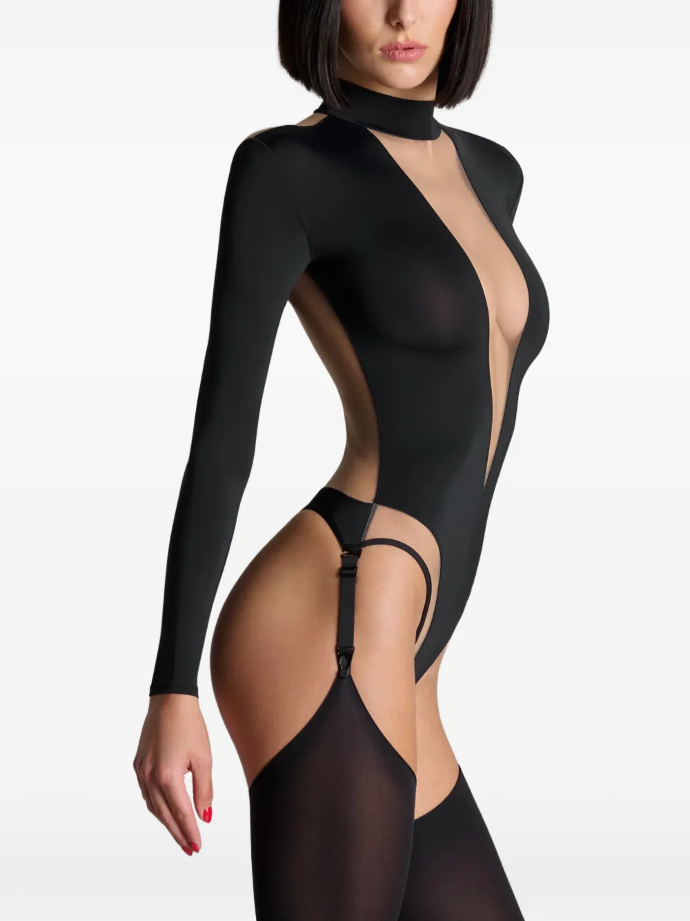  Maison Close Pure Tentation Bodysuit - Black 