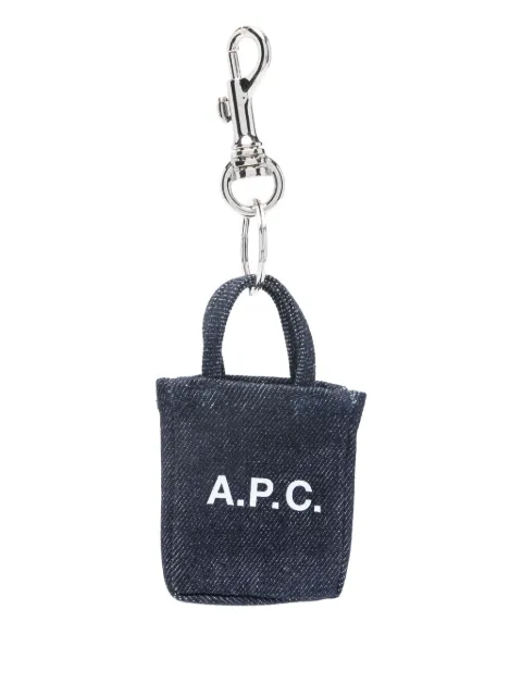 A.P.C. logo-print keyring