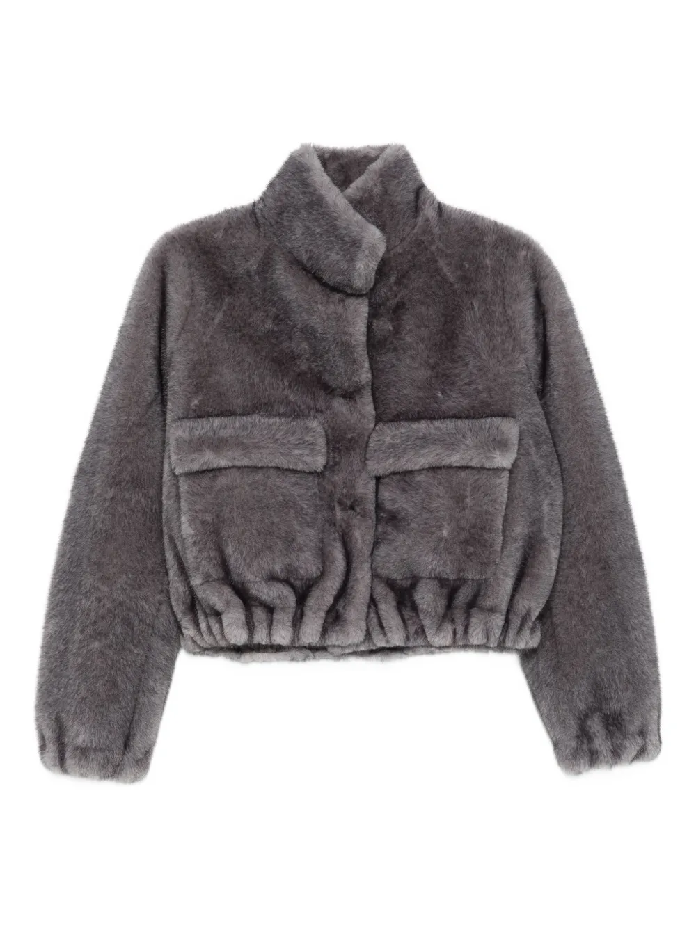 VALENTINI 1972 faux-fur jacket - グレー VALENTINI 1972 faux-fur jacket - グレー