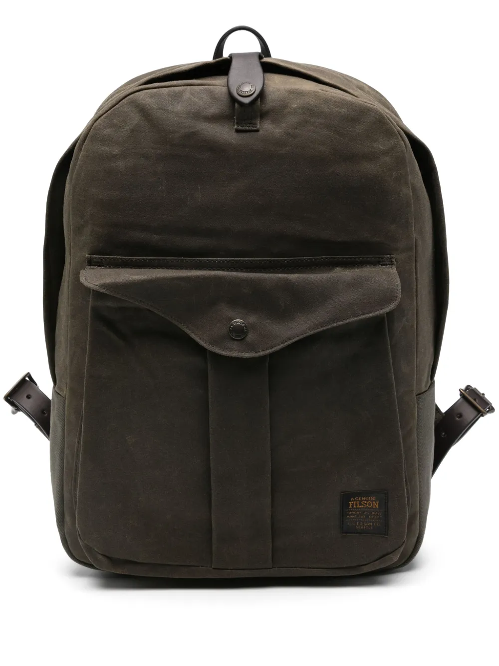 Filson Tin Cloth Journeyman Backpack Otter Green In Green