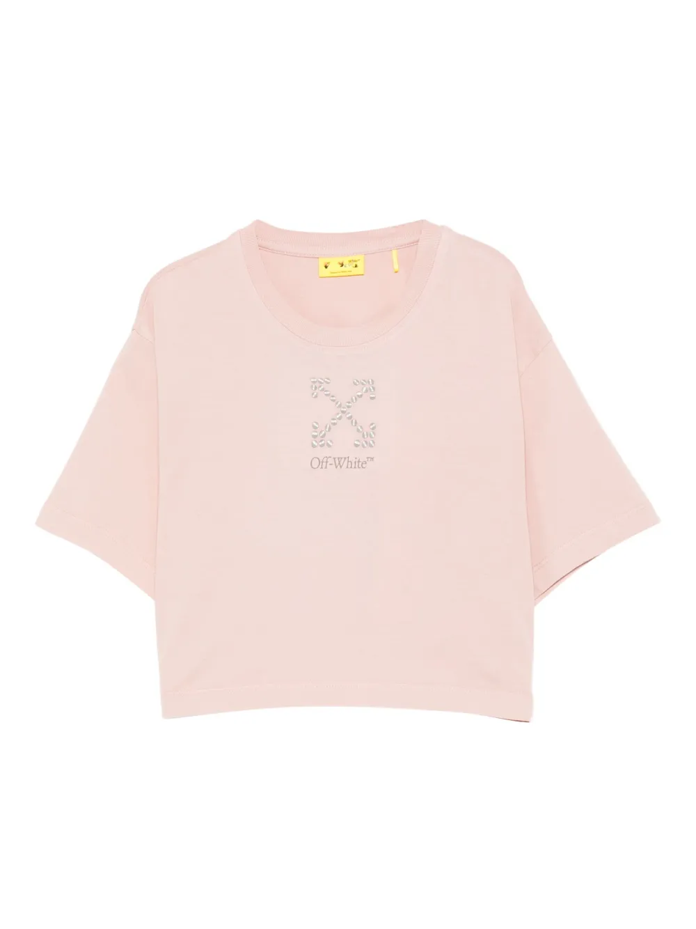 Off-White Kids logo-detailed T-shirt - ピンク Off-White Kids logo-detailed T-shirt - ピンク