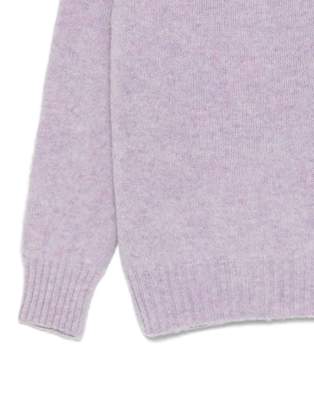Howlin' Heathered Lavender Wool Sweater With Relaxed Fit In Purple