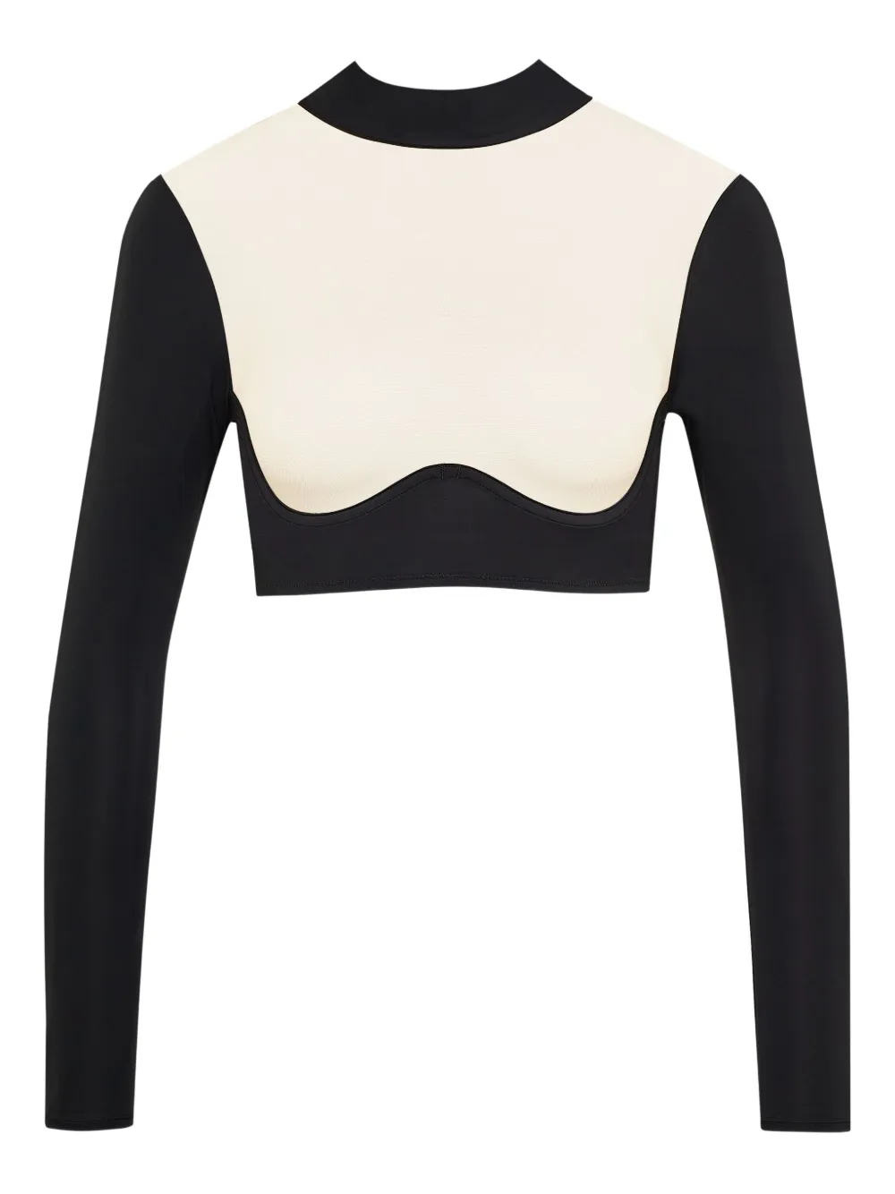 Maison Close long-sleeve high-neck top - ブラック Maison Close long-sleeve high-neck top - ブラック