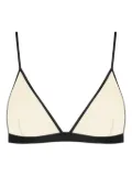 Maison Close triangle-mesh bra - Black