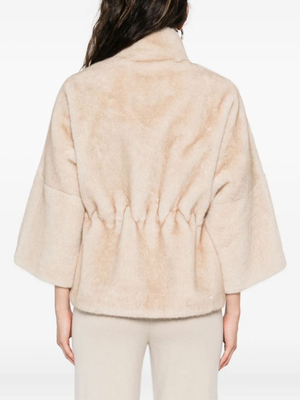 Valentini 1972 Funnel-neck Jacket In Neutral